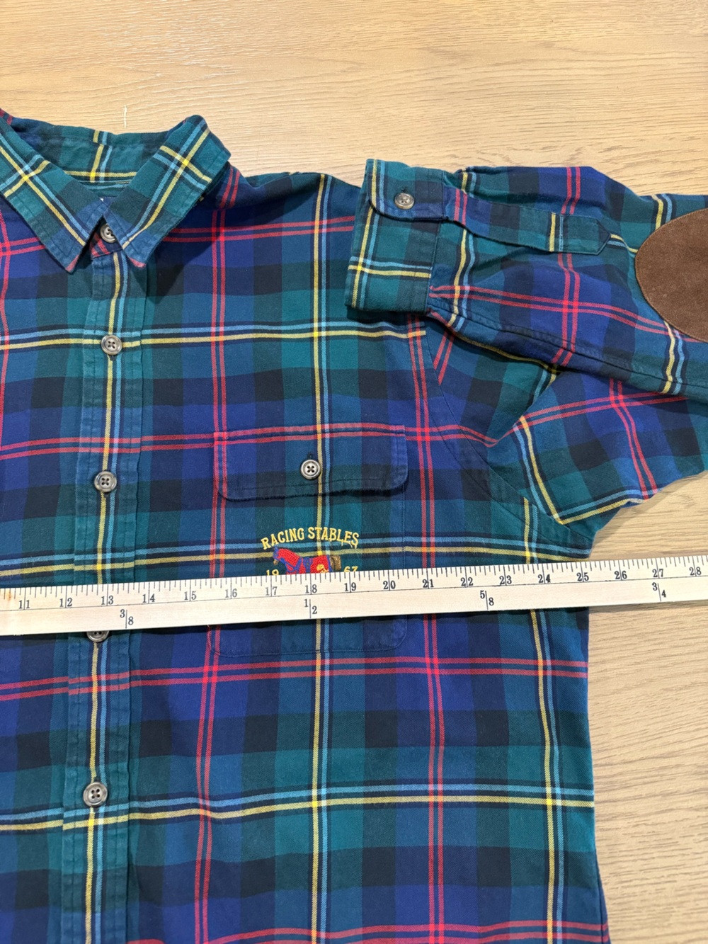 Polo Ralph Lauren Plaid Flannel Shirt XL Classic Fit Equestrian Preppy Button Up - Picture 7 of 13